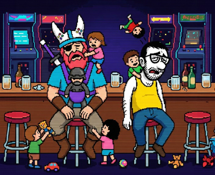 אָבּוּק X אבות וחרבות מציגים: Game Over