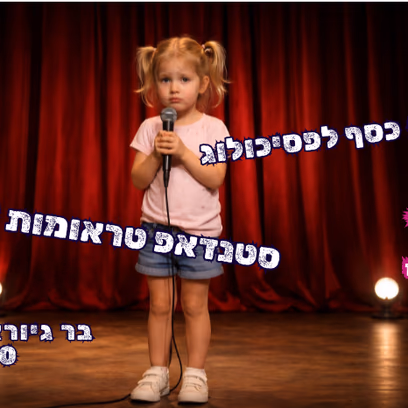 אין לנו כסף לפסיכולוג ~ ערב סטנדאפ טראומות ילדות!