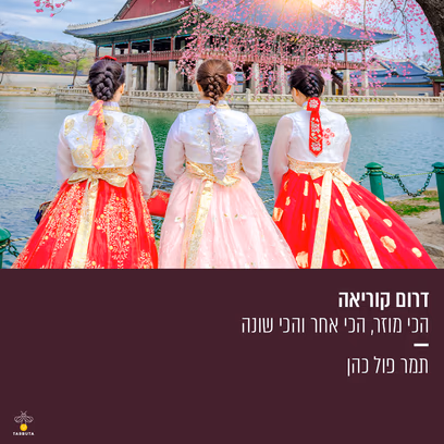 דרום קוריאה – הכי מוזר, הכי שונה והכי אחר תמר פול כהן